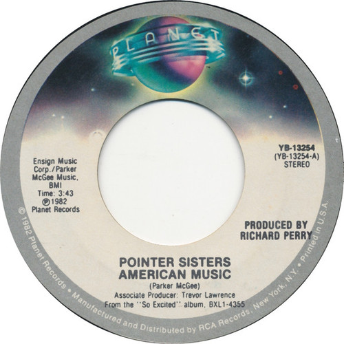 Pointer Sisters - American Music (7", Single, Styrene, Ind)