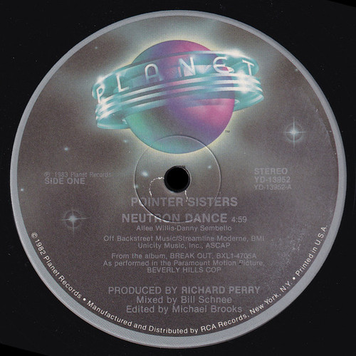 Pointer Sisters - Neutron Dance (12")