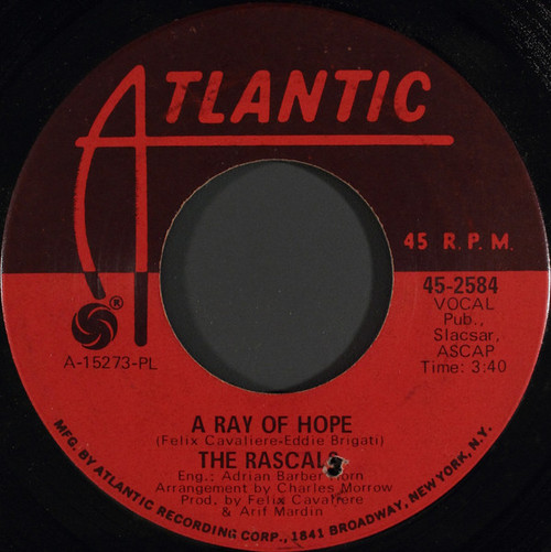 The Rascals - A Ray Of Hope (7", Single, PL )