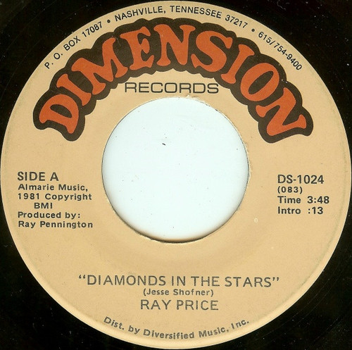 Ray Price - Diamonds In The Stars (7")