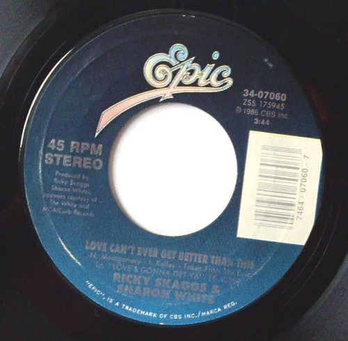 Ricky Skaggs - Love Can't Ever Get Better Than This (7", Single, Styrene, Car)