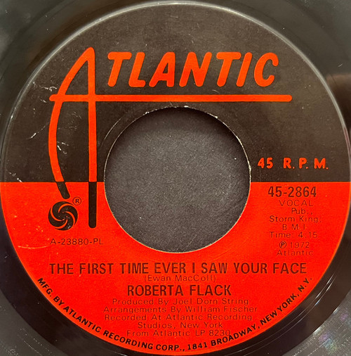 Roberta Flack - The First Time Ever I Saw Your Face / Trade Winds (7", Single, Mono, PL )