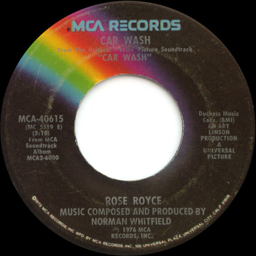 Rose Royce - Car Wash (7", Single, Glo)