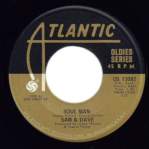 Sam & Dave - Soul Man / When Something Is Wrong With My Baby (7", RE)