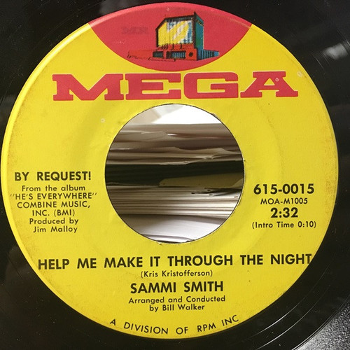 Sammi Smith - Help Me Make It Through The Night / When Michael Calls (7")