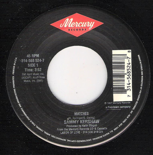 Sammy Kershaw - Matches (7")