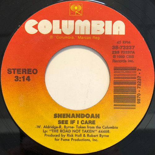 Shenandoah - See If I Care / Lily Of The Alley (7")