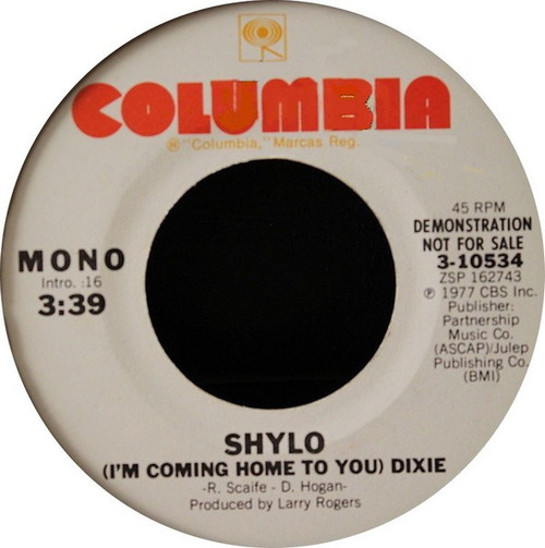 Shylo - (I'm Coming Home To You) Dixie (7", Promo)