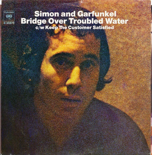 Simon And Garfunkel* - Bridge Over Troubled Water (7", Single, Styrene, Pit)