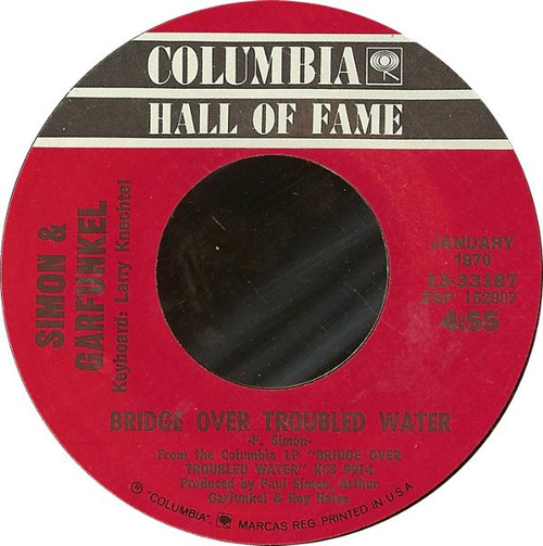 Simon & Garfunkel - Bridge Over Troubled Water / Cecilia (7", RE, Styrene, Ter)
