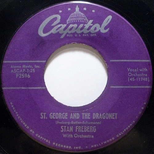 Stan Freberg - St. George And The Dragonet / Little Blue Riding Hood (7", Single, Scr)
