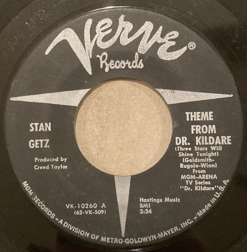 Stan Getz - Theme From Dr. Kildare  (Three Stars Will Shine Tonight) / Desafinado (7", Single)