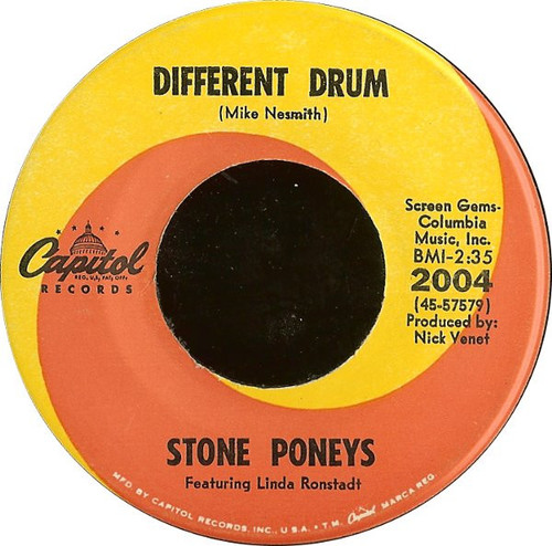 Stone Poneys* Featuring Linda Ronstadt - Different Drum / I've Got To Know (7", Single)