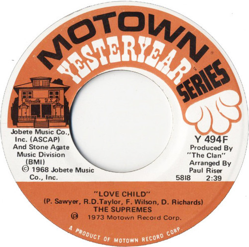 The Supremes - Love Child / Some Things You Never Get Used To (7", Single, RE)