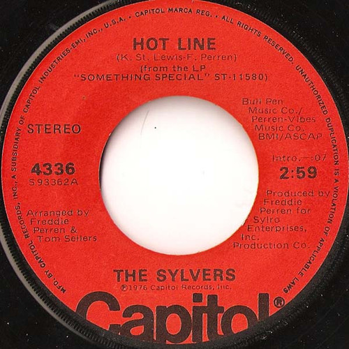 The Sylvers - Hot Line (7", Single, Jac)