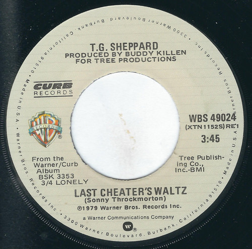 T.G. Sheppard - Last Cheater's Waltz (7", Single, Jac)
