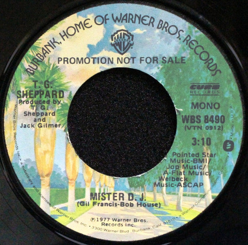 T.G. Sheppard - Mister D.J. (7", Mono, Promo)