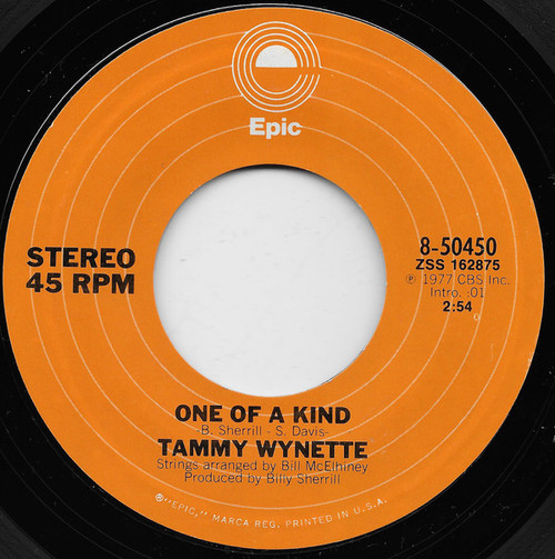 Tammy Wynette - One Of A Kind (7", Single, Styrene, San)