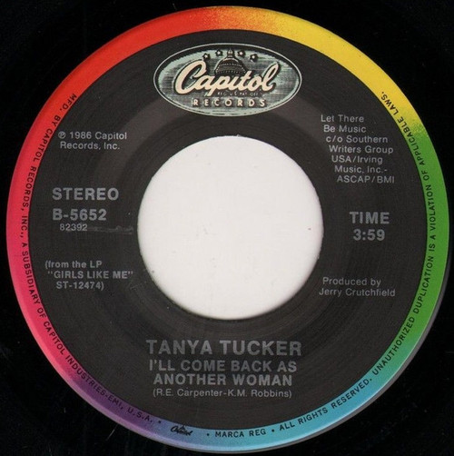 Tanya Tucker - I'll Come Back As Another Woman / Somebody To Care (7", Spe)