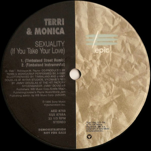 Terri & Monica - Sexuality (If You Take Your Love) (12", Promo)