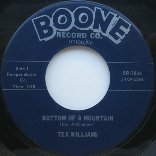 Tex Williams - Bottom Of A Mountain /  Tears Are Only Rain (7")