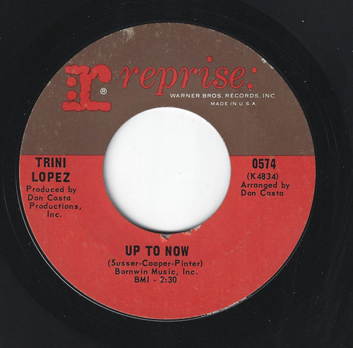 Trini Lopez - Up To Now / In The Land Of Plenty (7", Single)