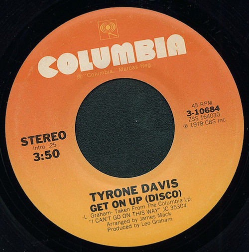 Tyrone Davis - Get On Up (Disco) / It's You, It's You (7")