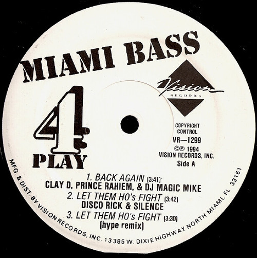 Various - Miami Bass 4 Play (12")