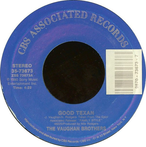 The Vaughan Brothers - Good Texan (7", Single, Styrene, Car)