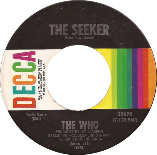 The Who - The Seeker (7", Single, Pin)