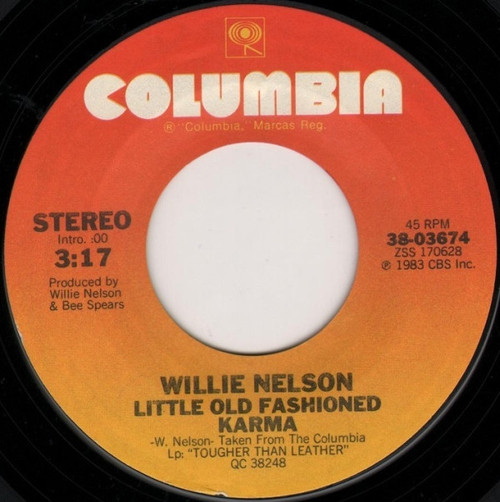 Willie Nelson - Little Old Fashioned Karma (7", Single, Styrene, Pit)