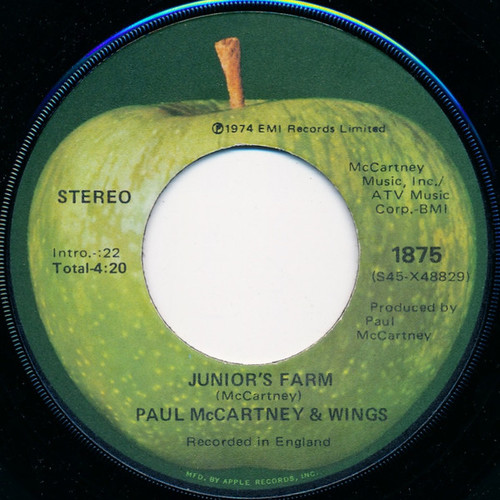 Paul McCartney & Wings* - Junior's Farm / Sally G (7", Single, Win)