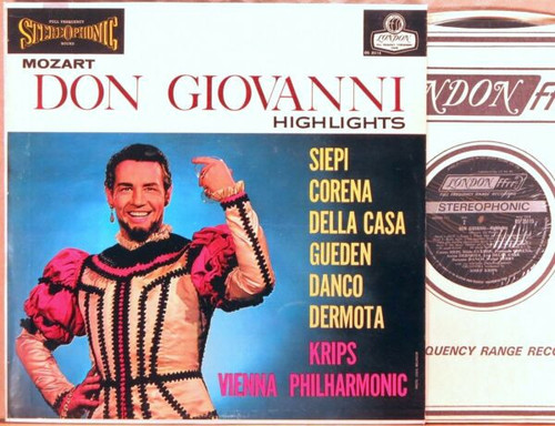 Mozart* - Cesare Siepi ‧Siepi Fernando Corena ‧Corena Anton Dermota ‧Dermota Suzanne Danco ‧Danco Lisa Della Casa ‧Casa Gueden* ‧ Vienna Philharmonic Orchestra* Conducted By Krips* - Don Giovanni Highlights (LP, Blu)
