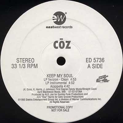 Coz - Keep My Soul (12", Promo)