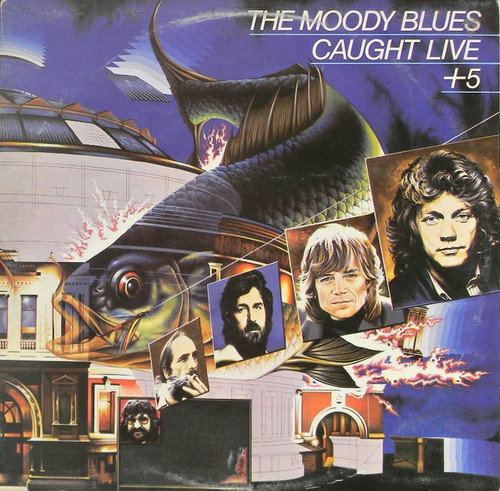 The Moody Blues - Caught Live + 5 (2xLP, Album, Pet)