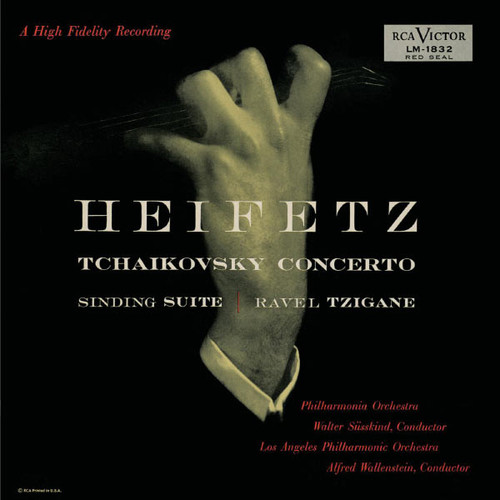 Tchaikovsky* / Sinding* / Ravel* - Jascha Heifetz, Philharmonia Orchestra, Walter Susskind / Los Angeles Philharmonic Orchestra, Alfred Wallenstein - Tchaikovsky - Concerto in D . Sinding . Ravel (LP, Mono)