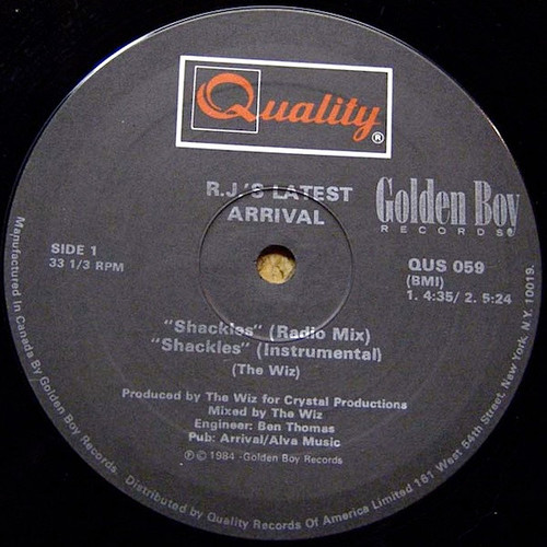 R.J.'s Latest Arrival - Shackles (Radio Mix) (12")