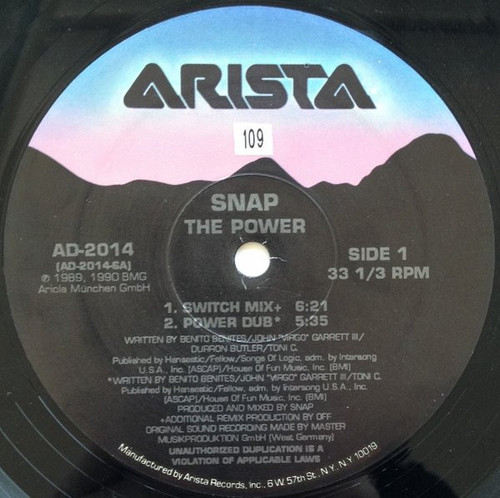 Snap* - The Power (12")