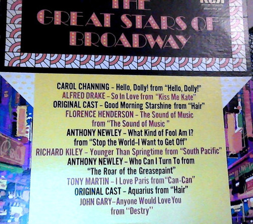 Various - The Great Stars Of Broadway (LP, Comp)