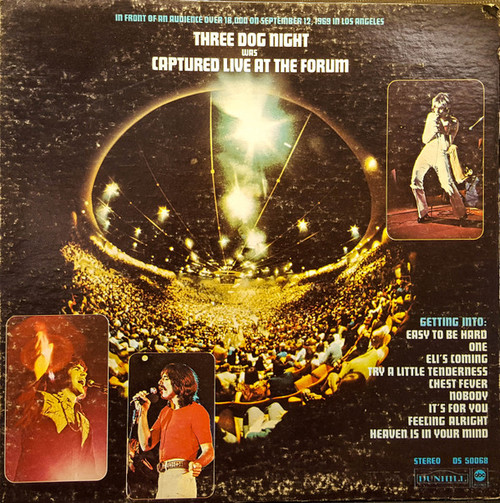 Three Dog Night - Captured Live At The Forum (LP, Album, RE, Ter)