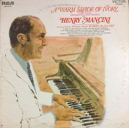 The Piano, Orchestra And Chorus Of Henry Mancini* - A Warm Shade Of Ivory (LP, Album, RE, Ind)