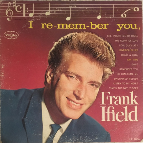 Frank Ifield - I Remember You (LP, Album, Mono)