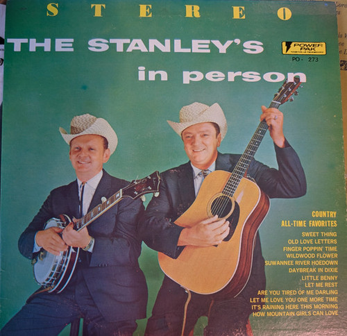 The Stanley Brothers - The Stanley's In Person (LP, Album, RE)