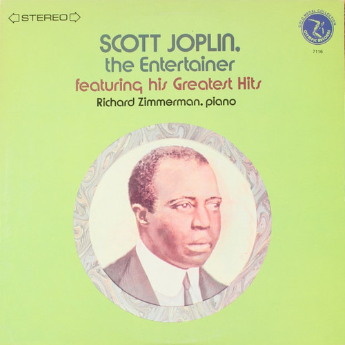 Richard Zimmerman - Scott Joplin. The Entertainer Featuring His Greatest Hits (LP)_4142240199