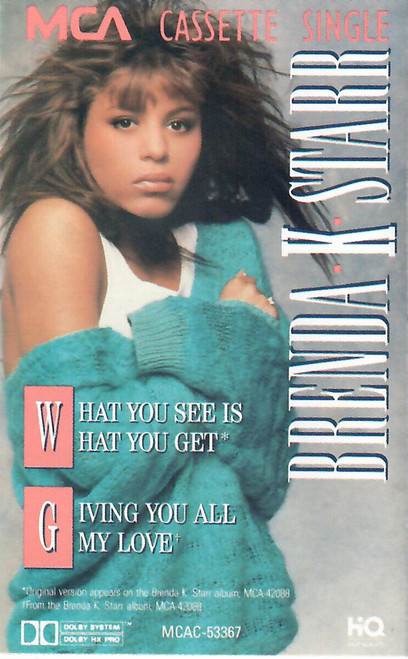 Brenda K. Starr - What You See Is What You Get (Cass, Single)