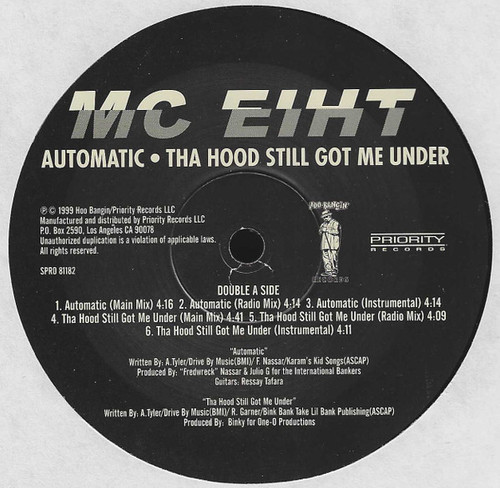 MC Eiht - Automatic / Tha Hood Still Got Me Under (12", Single, Promo, Dou)