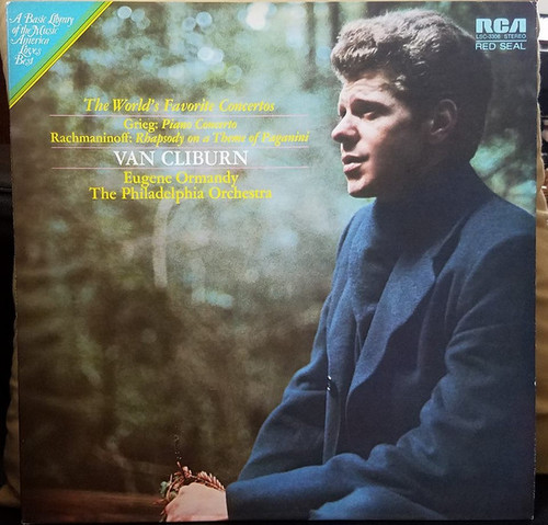 Van Cliburn, Eugene Ormandy, The Philadelphia Orchestra / Rachmaninoff* / Grieg* - The World's Favorite Concertos: Grieg: Piano Concerto/Rachmaninoff: Rhapsody On A Theme Of Paganini (LP, Album, Comp)_4167942600