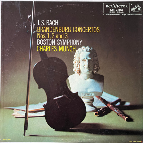 J. S. Bach*, Boston Symphony*, Charles Munch - Brandenburg Concertos Nos. 1, 2 And 3 (LP, Album, Mono, (Pl)