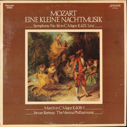 Mozart*  -  Istvan Kertesz*, The Vienna Philharmonic* - Eine Kleine Nachtmusik / Symphony No. 36 In C Major, K. 425, 'Linz' / March In C Major, K 408-1 (LP, Album, RE)