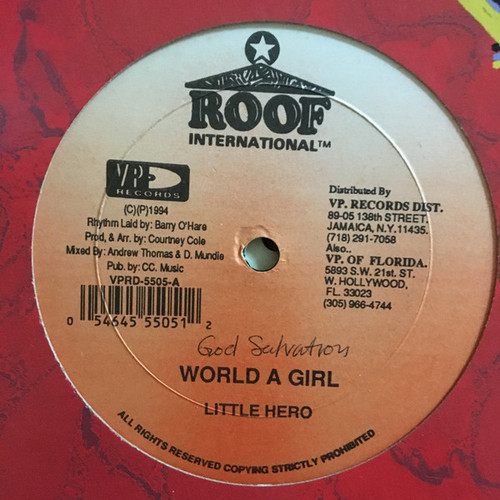 Little Hero, Lady G.* - World A Girl, Who Are You (12")